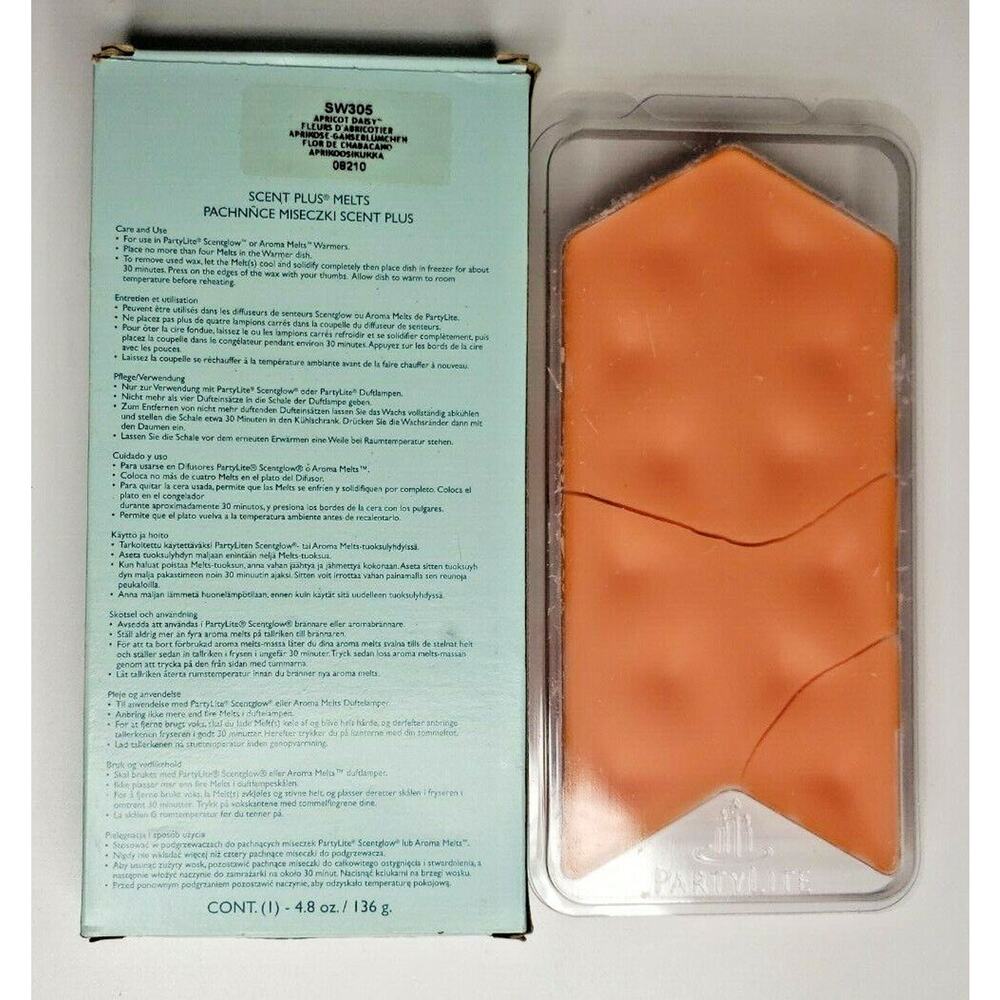 PartyLite‎ Scent Plus 12 Melts Retired New Box Apricot Daisy P7C/SW305